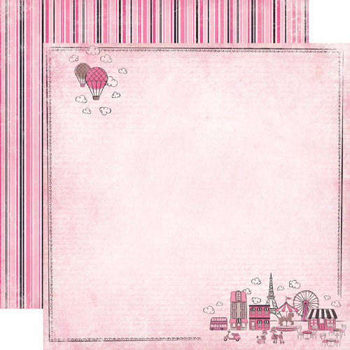 Carta Bella Paper - Paris Girl Collection - 12 x 12 Double Sided Paper - Oui Oui