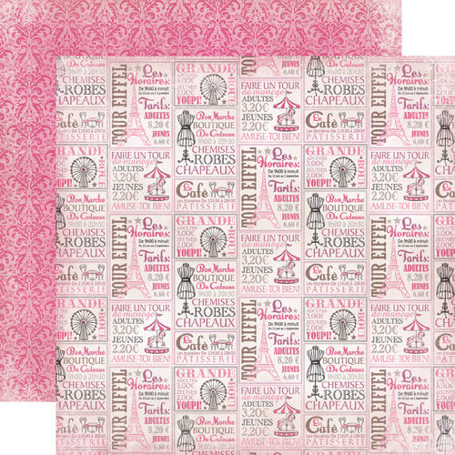 Carta Bella Paper - Paris Girl Collection - 12 x 12 Double Sided Paper - Le Grande Tour