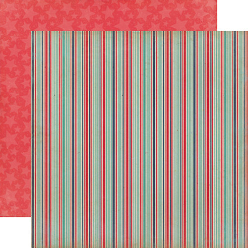 Carta Bella Paper - Rough and Tumble Collection - 12 x 12 Double Sided Paper - Silly Stripes