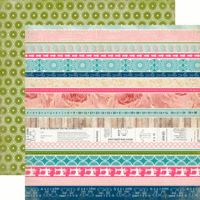 Carta Bella Paper - Sew Lovely Collection - 12 x 12 Double Sided Paper - Border Strips