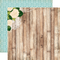 Carta Bella Paper - Sew Lovely Collection - 12 x 12 Double Sided Paper - Woodgrain