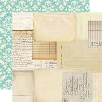 Carta Bella Paper - So Noted Collection - 12 x 12 Double Sided Paper - Script and Scribbles