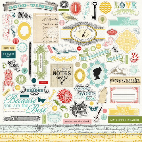 Carta Bella Paper - So Noted Collection - 12 x 12 Cardstock Stickers - Elements