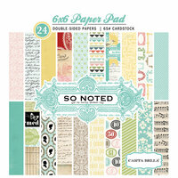 Carta Bella Paper - So Noted Collection - 6 x 6 Paper Pad