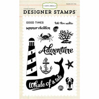 Carta Bella Paper - Ahoy There Collection - Clear Acrylic Stamps - Whale Of A Tail