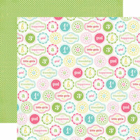 Carta Bella Paper - True Friends Collection - 12 x 12 Double Sided Paper - Little Girl