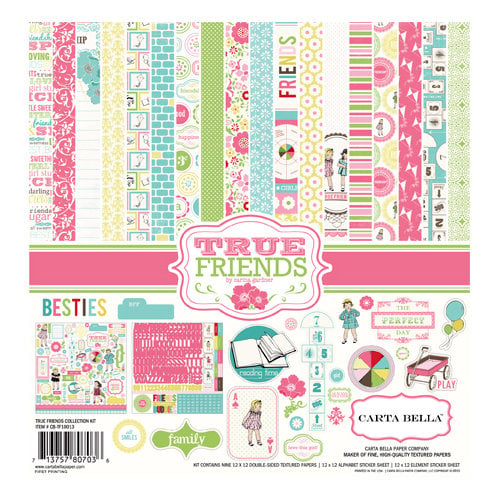 Carta Bella Paper - True Friends Collection - 12 x 12 Collection Kit