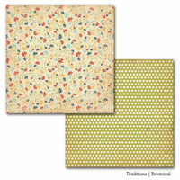 Carta Bella Paper - Traditions Collection - 12 x 12 Double Sided Paper - Botanical