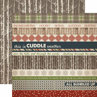 Carta Bella Paper - Warm and Cozy Collection - Christmas - 12 x 12 Double Sided Paper - Border Strip