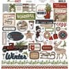 Carta Bella Paper - Warm and Cozy Collection - Christmas - 12 x 12 Cardstock Stickers - Elements