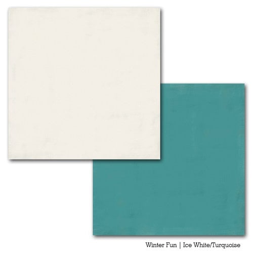 Carta Bella Paper - Winter Fun Collection - 12 x 12 Double Sided Paper - Ice White