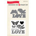 Carta Bella Paper - Words of Love Collection - Designer Die and Clear Acrylic Stamp Set - Because I Love