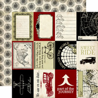 Carta Bella Paper - Well Traveled Collection - 12 x 12 Double Sided Paper - Travel Cards