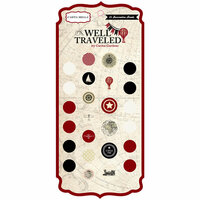 Carta Bella Paper - Well Traveled Collection - Brads