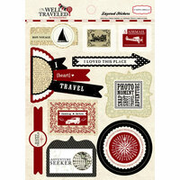 Carta Bella Paper - Well Traveled Collection - Layered Cardstock Stickers