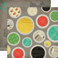 Carta Bella Paper - Yesterday Collection - 12 x 12 Double Sided Paper - Yesterday Doilies
