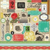 Carta Bella Paper - Yesterday Collection - 12 x 12 Cardstock Stickers