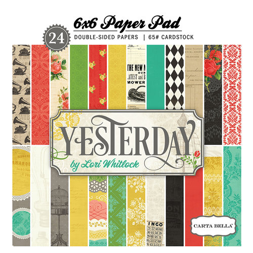 Carta Bella Paper - Yesterday Collection - 6 x 6 Paper Pad