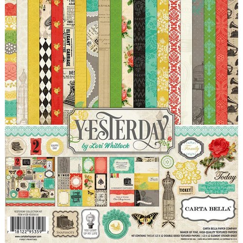 Carta Bella Paper - Yesterday Collection - 12 x 12 Collection Kit