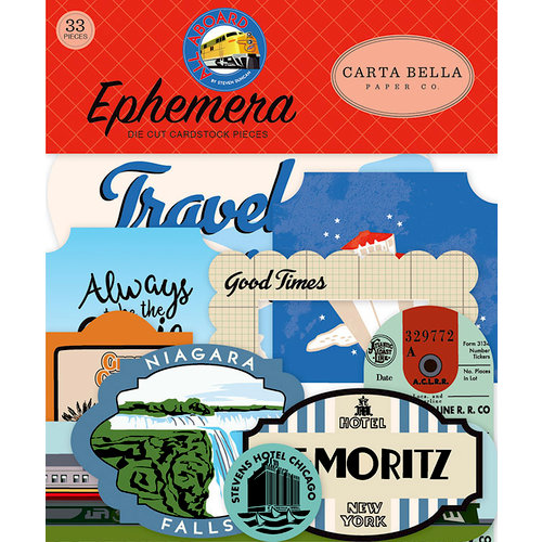 Carta Bella Paper - All Aboard Collection - Ephemera