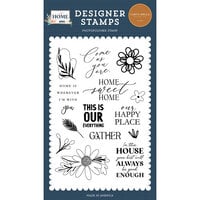 Carta Bella Paper - At Home Collection - Clear Photopolymer Stamps - Come As You Are