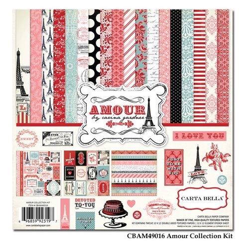Carta Bella - Amour Collection - 12 x 12 Collection Kit