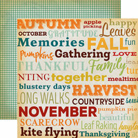 Carta Bella Paper - Autumn Collection - 12 x 12 Double Sided Paper - Family Gathering
