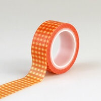 Carta Bella Paper - Autumn Collection - Decorative Tape - Orange Gingham