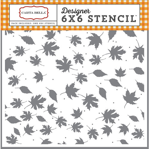 Carta Bella Paper - Autumn Collection - 6 x 6 Stencil - Crisp Autumn