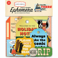 Carta Bella Paper - Are We There Yet Collection - Ephemera - Frames and Tags