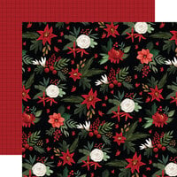 Carta Bella Paper - A Wonderful Christmas Collection - 12 x 12 Double Sided Paper - Home Filled Floral