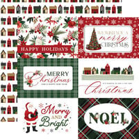 Carta Bella Paper - A Wonderful Christmas Collection - 12 x 12 Double Sided Paper - 6 x 4 Journaling Cards