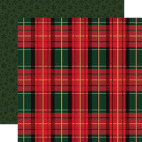 Carta Bella Paper - A Wonderful Christmas Collection - 12 x 12 Double Sided Paper - Classic Christmas Plaid