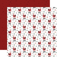 Carta Bella Paper - A Wonderful Christmas Collection - 12 x 12 Double Sided Paper - Saint Nick Snowflakes