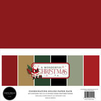 Carta Bella Paper - A Wonderful Christmas Collection - 12 x 12 Paper Pack - Solids