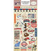 Carta Bella Paper - Baseball Collection - Chipboard Stickers - Accents