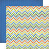 Carta Bella Paper - Beach Day Collection - 12 x 12 Double Sided Paper - Summer Chevron