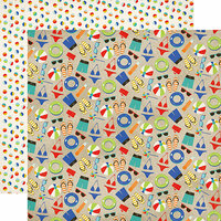 Carta Bella Paper - Beach Day Collection - 12 x 12 Double Sided Paper - Summer Fun