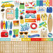 Carta Bella Paper - Beach Day Collection - 12 x 12 Cardstock Stickers - Elements