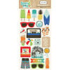 Carta Bella Paper - Beach Day Collection - Chipboard Stickers