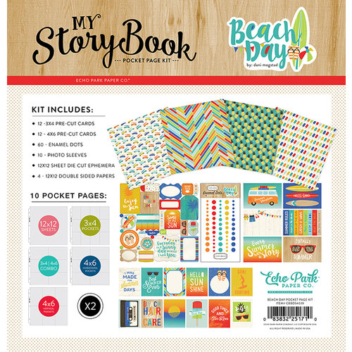 Carta Bella Paper - Beach Day Collection - My StoryBook - Pocket Page Kit