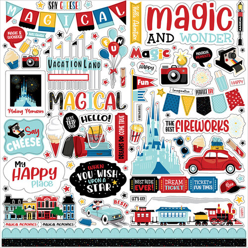 Carta Bella Paper - Believe in Magic Collection - 12 x 12 Cardstock Stickers - Elements