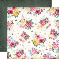 Carta Bella Paper - Bloom Collection - 12 x 12 Double Sided Paper - Garden Roses