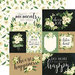 Carta Bella Paper - Botanical Garden Collection - 12 x 12 Double Sided Paper - White Rose - Journaling Cards