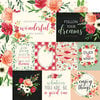 Carta Bella Paper - Botanical Garden Collection - 12 x 12 Double Sided Paper - Poppy - Journaling Cards