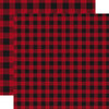 Carta Bella Paper - Buffalo Plaid No. 1 Collection - 12 x 12 Double Sided Paper - Red Buffalo Plaid