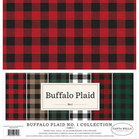 Carta Bella Buffalo Plaid 12x12 Paper- Green
