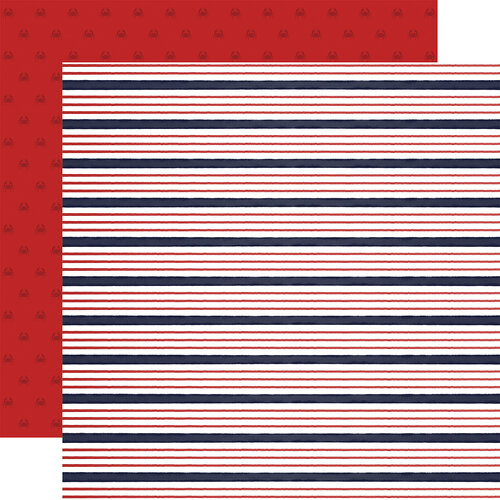 Carta Bella Paper - By The Sea Collection - 12 x 12 Double Sided Paper - Sailor Stripe