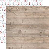 Carta Bella Paper - By The Sea Collection - 12 x 12 Double Sided Paper - Beach Woodgrain