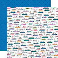 Carta Bella Paper - Bon Voyage Collection - 12 x 12 Double Sided Paper - Ships of the Sea